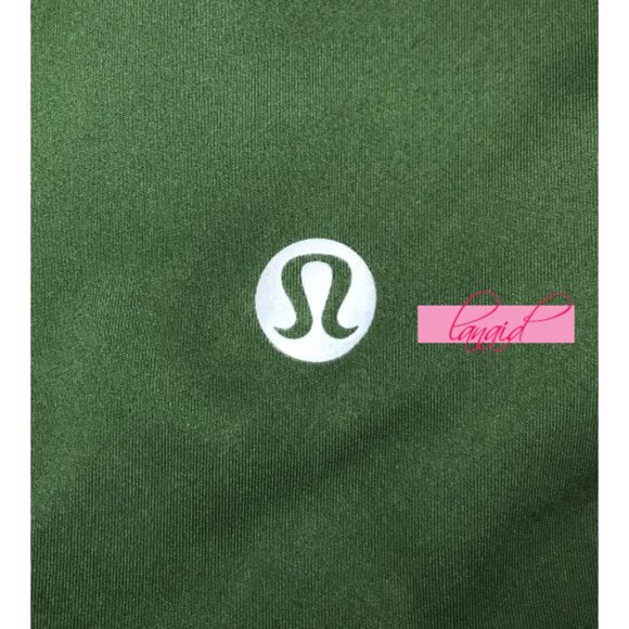 Lululemon Uncovered Strength High-Rise Algae Green Mesh Cut-Outs Olive Tights 4 - Picture 8 of 10